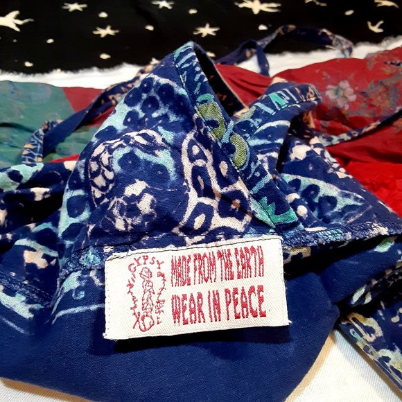 Gypsy Rose Festival Boho Hippie Halter Top - Picture 13 of 16